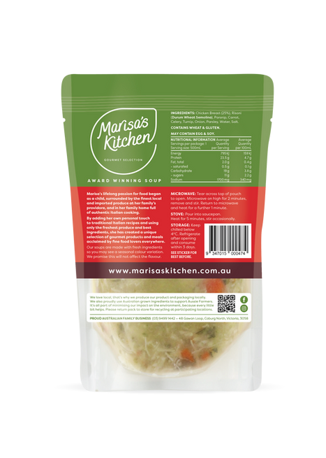 Italian Chicken & Risoni Soup