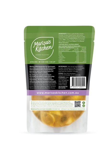 Lamb Shank with Pasta & Rosemary